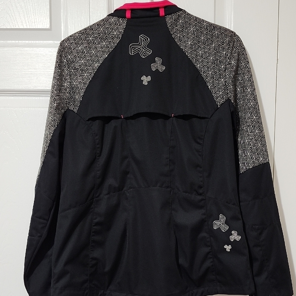 Black and Pink Women's Ski Jacket - Picture 5 of 6